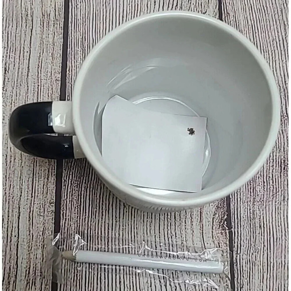 The Unemployed Philosophers Guild Crossword Puzzle Mug With Pencil 2014 New - Picture 8 of 9